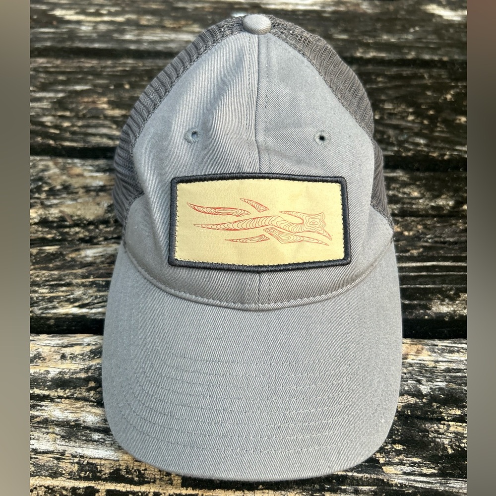 Sitka Men's Topo Logo Patch Trucker Cap - Shadow Gray Meshback Adjustable G5